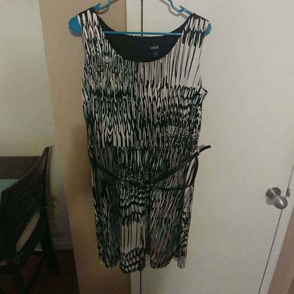 Black and white dress